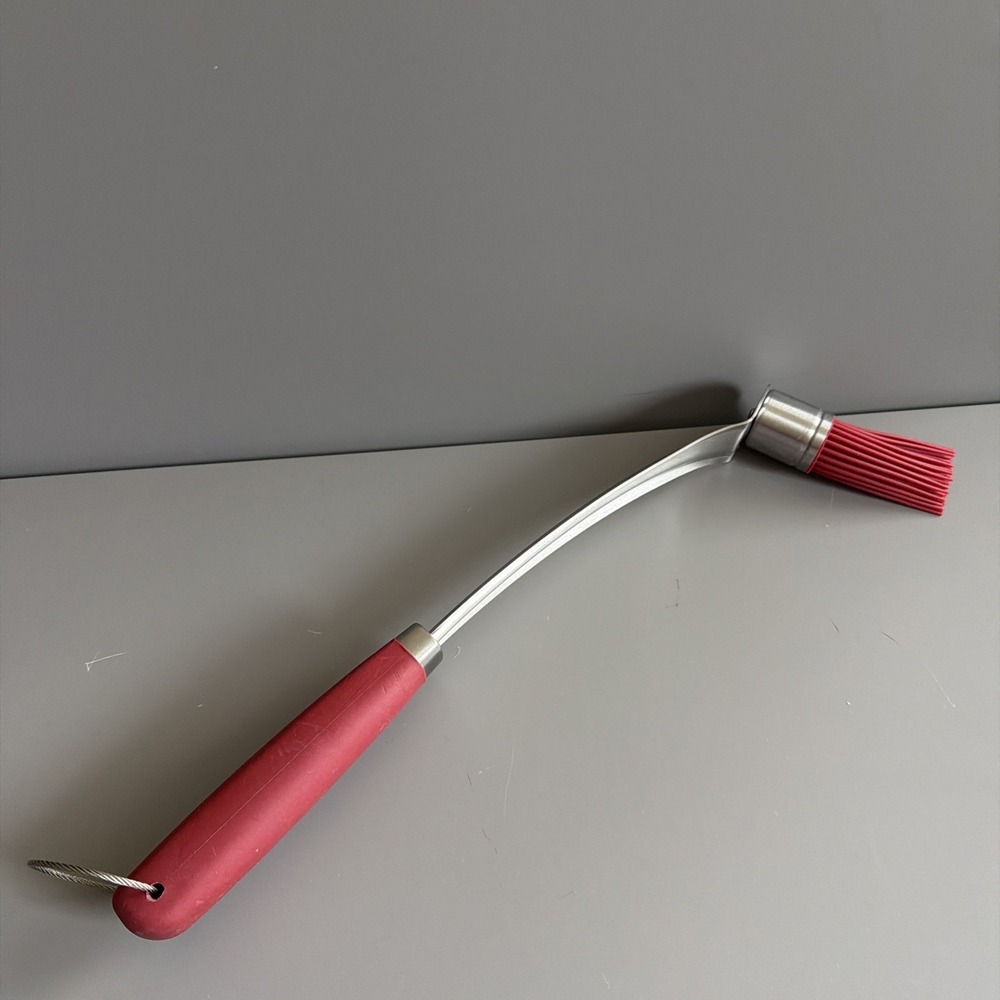 KitchenAid  17" Silicone BBQ/Grill Basting Brush Red Rubber Handle